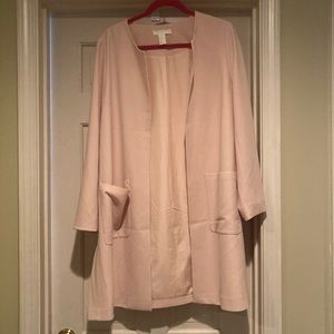 H&M Pink Dress Coat